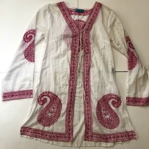 Hand made embroided tunic-shirt/one of a kind